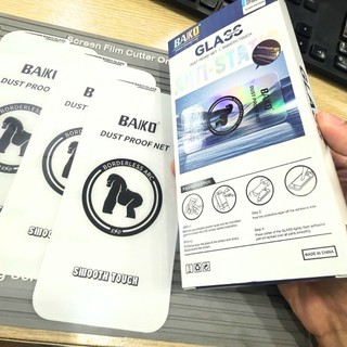 Kính Cường Lực iPhone Baikô Không Viền Full Màn Cho iPhone 6/6s/7/8/Plus/X/XS/XR/11/12/13/14/15/16/17/Pro/Max/Air