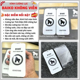 Kính Cường Lực iPhone Baikô Không Viền Full Màn Cho iPhone 6/6s/7/8/Plus/X/XS/XR/11/12/13/14/15/16/17/Pro/Max/Air