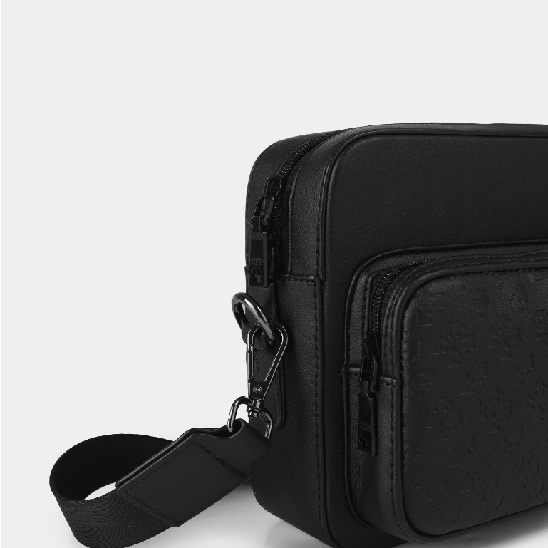 Túi Hộp Da PU Đeo Chéo Perry Nam Nữ Monogram Đựng Điện Thoại Ipad Đi Chơi | MIDORI M STUDIO