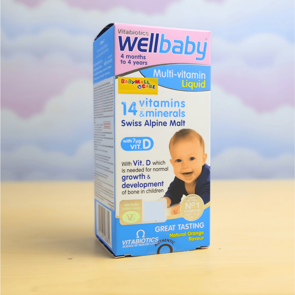 Siro Wellbaby Multi-Vitamin Liquid 150ml– Bổ Sung 14 Vitamin & Khoáng Chất Cho Bé | Babymall & Care
