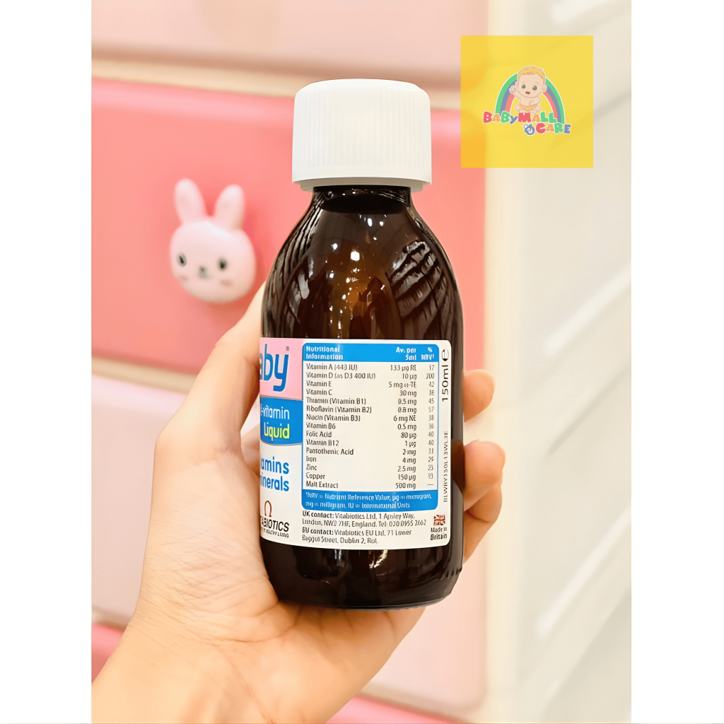 Siro Wellbaby Multi-Vitamin Liquid 150ml– Bổ Sung 14 Vitamin & Khoáng Chất Cho Bé | Babymall & Care