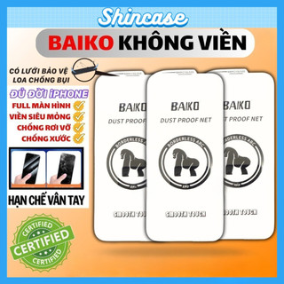 Kính Cường Lực iPhone Baikô Không Viền Full Màn Cho iPhone 6/6s/7/8/Plus/X/XS/XR/11/12/13/14/15/16/17/Pro/Max/Air