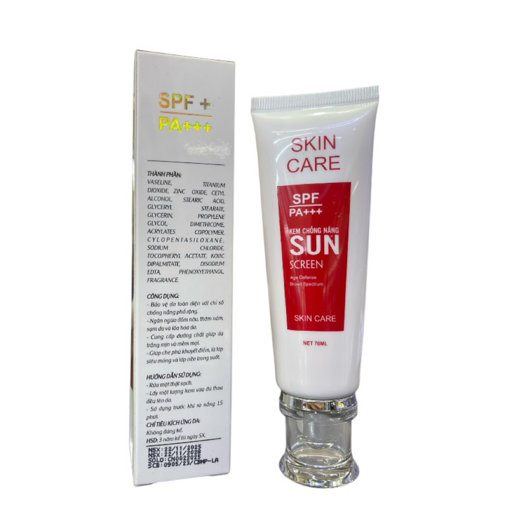 Kem Chống Nắng Skin Care SPF+ PA+++ 70ml – Chống Nắng, Hạn Chế Sạm Da