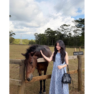 Đầm xô hoa cộc tay dáng dài Ma Vie