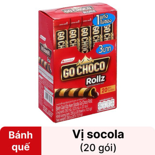 Bánh quế Go choco rollz hộp và hũ