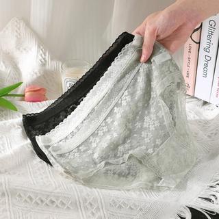 Quần lót nữ ren lưới thoáng mát cạp vừa tôn dáng gợi cảm họa tiết thuê hoa xinh xắn sexy DEVRI L2018