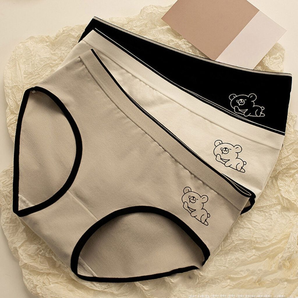 Quần lót nữ cotton kháng khuẩn cạp bo chun co giãn tốt đáy lót 2 lớp kiểu dáng basic LANIXA L903