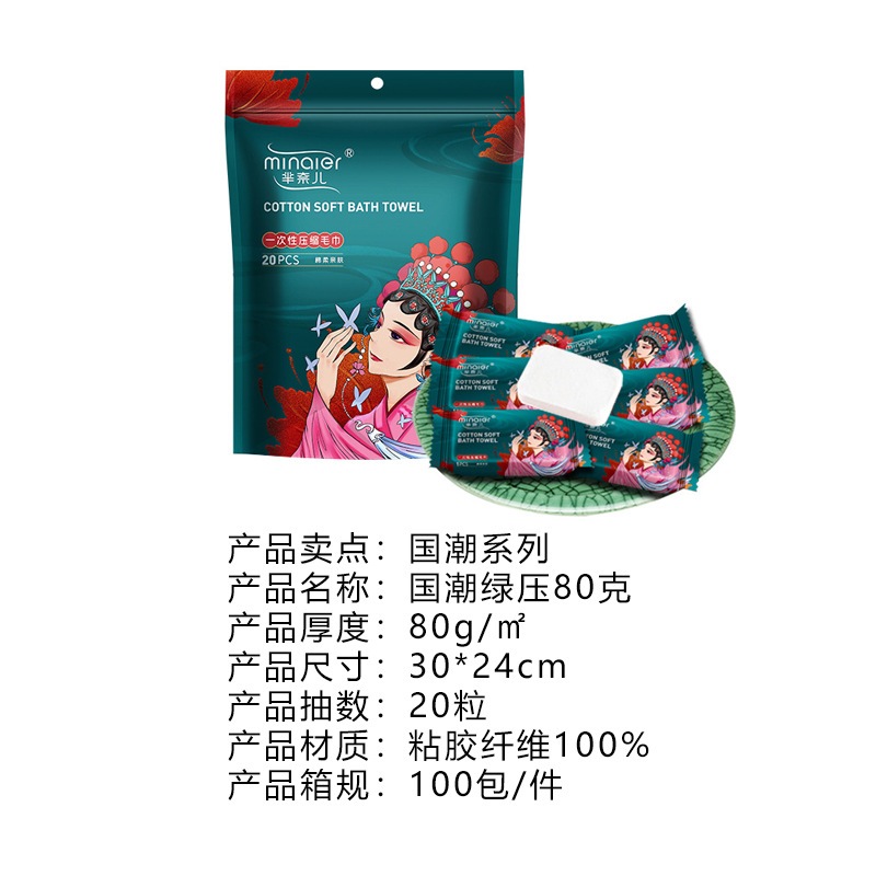 20 Khăn Nén Du Lịch Cotton Mềm Mịn (20 Viên/Gói) – Khăn Tắm Nén Dùng Một Lần Tiện Lợi, An Toàn Cho Da