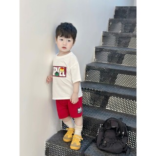 Set Bộ cộc tay bé trai Sêu Anh Hùng Tone Đỏ Hot Hit 2026, chất liệu cotton mềm mát tặng size 7-25kg