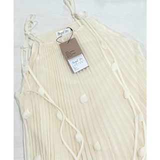 Đầm Maxi Dập Ly 2 Dây Dáng Xòe Màu Xanh Pastel
