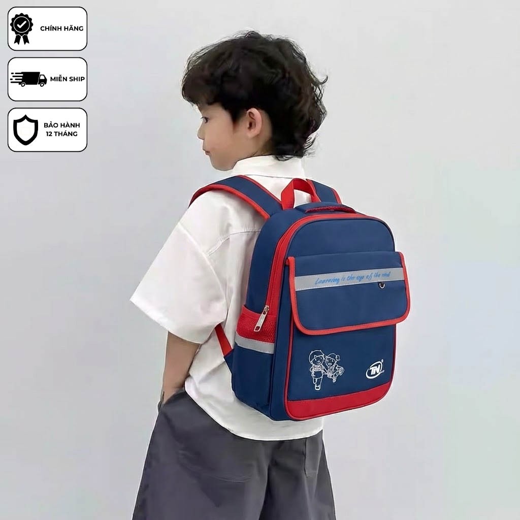 Balo Học Sinh Tiểu Học TNBags TN.B 3016 - Balo Đi Học Cấp 1 Siêu Nhẹ, Chống Thấm Nước, Thiết Kế Nhiều Ngăn Chứa Sách Vở