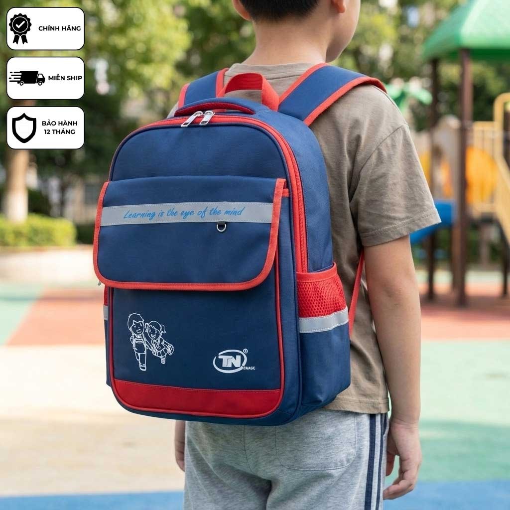 Balo Học Sinh Tiểu Học TNBags TN.B 3016 - Balo Đi Học Cấp 1 Siêu Nhẹ, Chống Thấm Nước, Thiết Kế Nhiều Ngăn Chứa Sách Vở