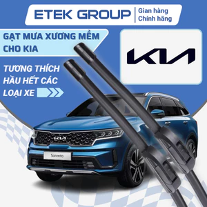 Gạt mưa ô tô KIA Morning, K3, Cerato, Seltos, K5, Carnival, Sorento. Cần gạt mưa UP PART Silicone không xương thân mềm