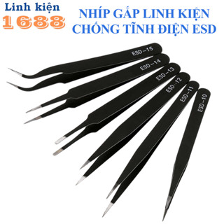 Nhíp gắp linh kiện, nhíp sửa chữa chống tĩnh điện ESD