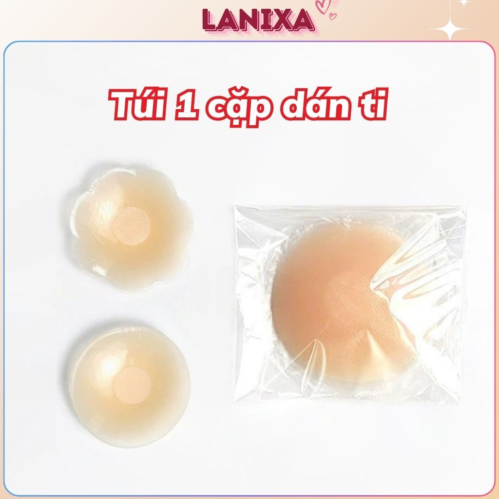 [QUÀ TẶNG] Miếng dán ti silicon keo bám dính - Cặp dán ngực chống lộ ti mềm mại tệp da D1223
