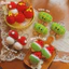 Móc Khoá Len Nhung Bánh Tét Tết Dưa Hấu Đỏ Túi Thần Tài Nấm Handmade Dễ Thương