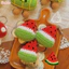 Móc Khoá Len Nhung Bánh Tét Tết Dưa Hấu Đỏ Túi Thần Tài Nấm Handmade Dễ Thương