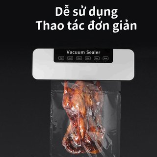 Máy hút chân không cắm điện đa năng | Bảng điều khiển tiếng Anh, khô/ướt, niêm phong mạnh mẽ, tặng 10 túi hút 17*25CM