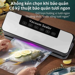Máy hút chân không cắm điện đa năng | Bảng điều khiển tiếng Anh, khô/ướt, niêm phong mạnh mẽ, tặng 10 túi hút 17*25CM