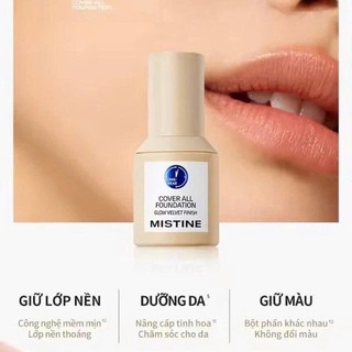 Kem Nền Dưỡng Ẩm Mistine Dạng Lỏng 30g Lâu Trôi Không Xuống Tone Che Phủ Khuyết Điểm Làm Kiềm Dầu