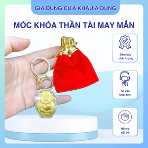 Móc Khoá Thần Tài May Mắn Tài Lộc, Móc Khoá Điện Thoại, Treo Balo Túi Xách Siêu Xinh