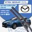 Gạt mưa 3 khúc MAZDA, cần gạt nước UP PART Hybrid Luxury cho xe MAZDA 2, 3, 5, 6, CX3, CX5, CX7, CX8, CX9, BT50