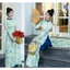 Set Áo Dài Nữ Cách Tân Họa Tiết Thiên Nhiên Thanh Lịch Áo Dài Thiết Kế Dáng Suông Tôn Dáng T1532G