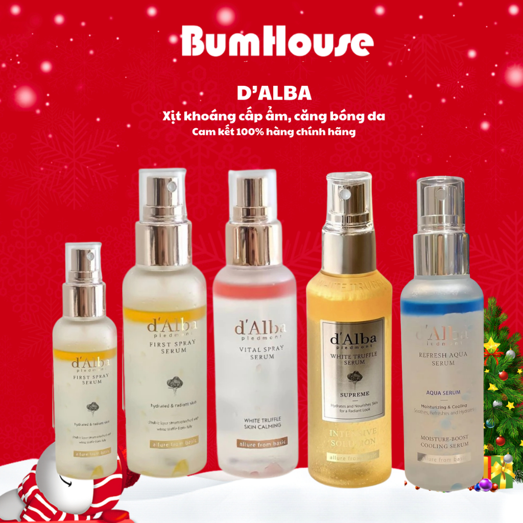 Serum dạng xịt khoáng căng bóng da d  Alba First Spray Serum/ Vital Spray Serum/Refresh Aqua Serum (50ml/100ml)