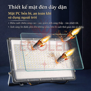 Đèn pha mắt ngọc điện 220V ánh sáng trắng, dùng được ngoài trời, công suất 50-200W