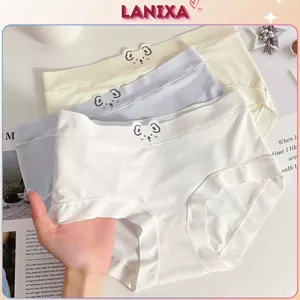 Quần lót nữ su đúc lưới thoáng khí mềm mại cạp vừa tôn dáng đáy 2 lớp họa tiết cute LANIXA L718-CB