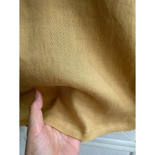 [JUNE LINEN] Áo kiểu nữ Linen tưng premium, cổ tròn xẻ V. #ANU-01