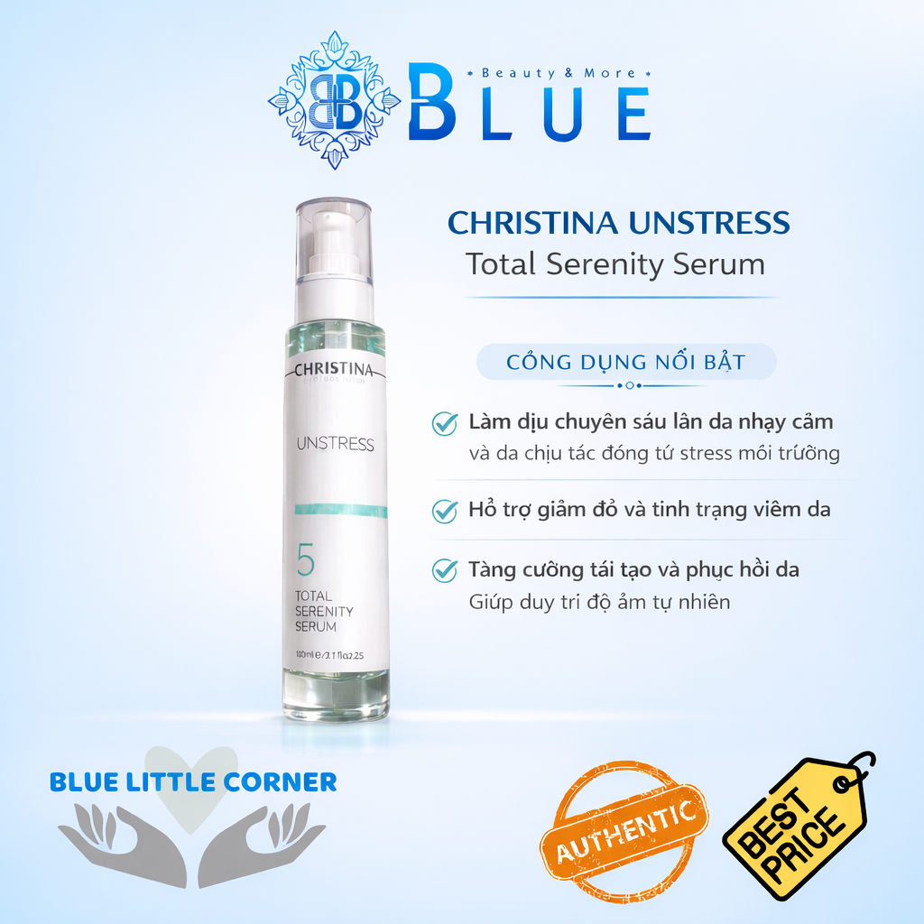 Serum phục hồi làm dịu da Christina Unstress Total Serenity Serum
