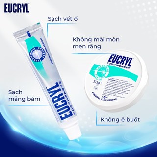 Bột Làm Trắng Răng Eucryl Hương Bạc Hà Tooth Powder Freshmint (50g)