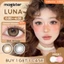 Kính áp tròng Magister màu đen/nâu cỡ lớn 0-6 độ đường kính 14,5mm kính áp tròng cận thị 6 tháng có giãn đồng tử