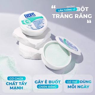 Bột Làm Trắng Răng Eucryl Hương Bạc Hà Tooth Powder Freshmint (50g)
