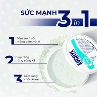Bột Làm Trắng Răng Eucryl Hương Bạc Hà Tooth Powder Freshmint (50g)