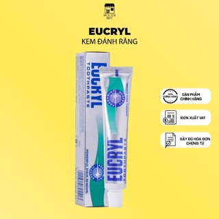 Kem Đánh Răng Eucryl Làm Trắng Răng Hương Bạc Hà Tooth Paste Freshmint (62g)
