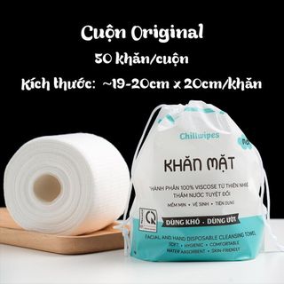 Khăn Mặt Chillwipes Facial & Hand Disposable Cleansing Towel 80 Tờ Duduhouse