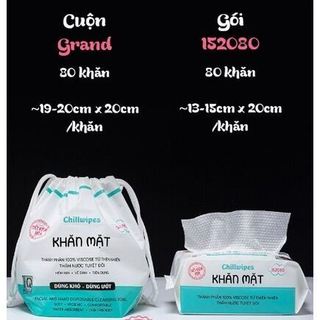 Khăn Mặt Chillwipes Facial & Hand Disposable Cleansing Towel 80 Tờ Duduhouse