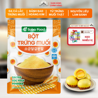 Bột Trứng Muối Soba Food Gói 1kg Làm Bánh Nhân Trứng Chảy, Bánh Bao Hoàng Kim, Da Cá Lắc - SBTM15