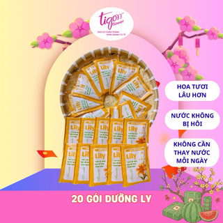 Combo 20 gói nước dưỡng hoa Lily chuyên dụng cho hoa Ly - hoa tươi lâu hơn, rực rỡ hơn, thơm hơn mà không cần thay nước