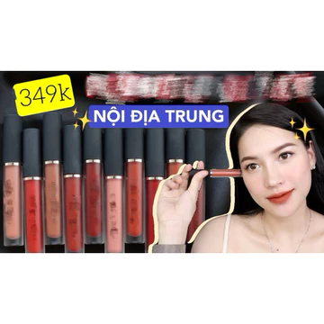 Son Kem Lì Nội Địa Trung Velvet Tint 909 914 941 – Mịn Môi, Lâu Trôi, Tông Đỏ Nâu Caramel Hot Trend 2027