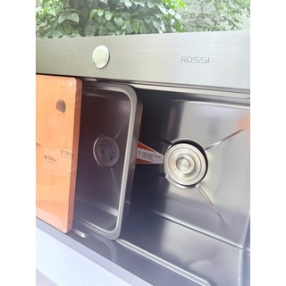 Chậu Rửa Cao Cấp ROSSI RL210H Tặng Hộc Phụ Và Thớt Bảo Hành 2 Năm Thiết Kế Thông Minh