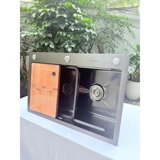 Chậu Rửa Cao Cấp ROSSI RL210H Tặng Hộc Phụ Và Thớt Bảo Hành 2 Năm Thiết Kế Thông Minh