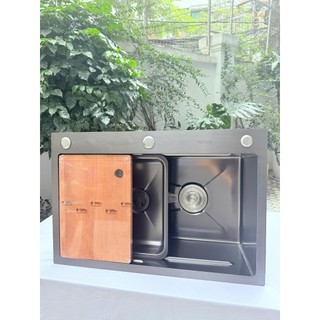 Chậu Rửa Cao Cấp ROSSI RL210H Tặng Hộc Phụ Và Thớt Bảo Hành 2 Năm Thiết Kế Thông Minh