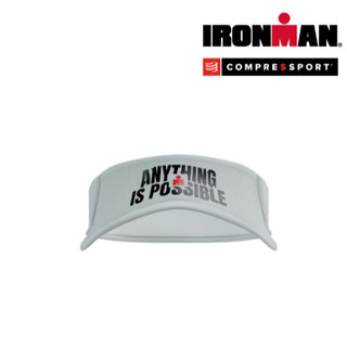 Mũ chạy bộ Compressport Visor Ultralight IRONMAN - Trắng (White)