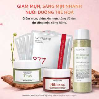 [COMBO TIẾT KIỆM] Combo chăm sóc da Skinstory Việt Nam, làm sạch da, giảm mụn, dưỡng ẩm, giảm lão hóa da