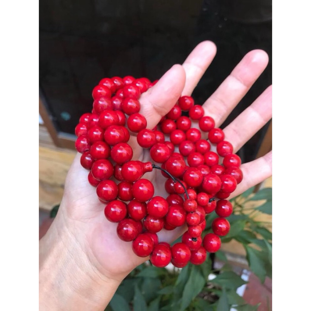 108 hạt 10ly san hô đỏ