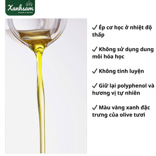 Dầu Olive Extra Virgin Mani 250m/ 500ml/ 1L - Xanhsam Natural & Organic