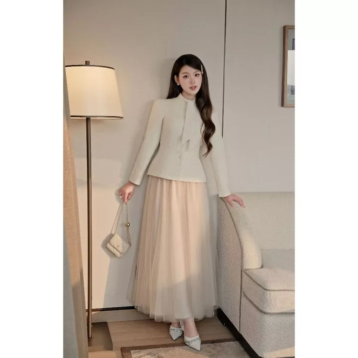 KHALES - Chân váy voan IVY SKIRT Chân váy dự tiệc Prom dáng xòe cạp thun cao freesize